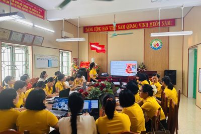 Tập huấn chuyên đề “Ứng dụng AI trong thiết kế học liệu số trong giáo dục mầm non”.